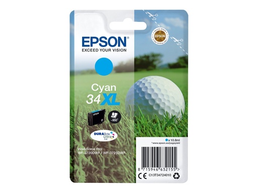 [2783001] EPSON 2LB Singlepack 34XL Ink Cyan w/s
