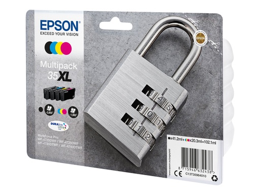 [EPST359640] EPSON Multipack 35XL Encres DURABrite Ultra N, C, M, J 102,1ml