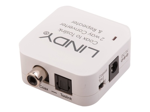 [LINAVI70411] Convertisseur TosLink (optique) et coaxial bidirectionnel