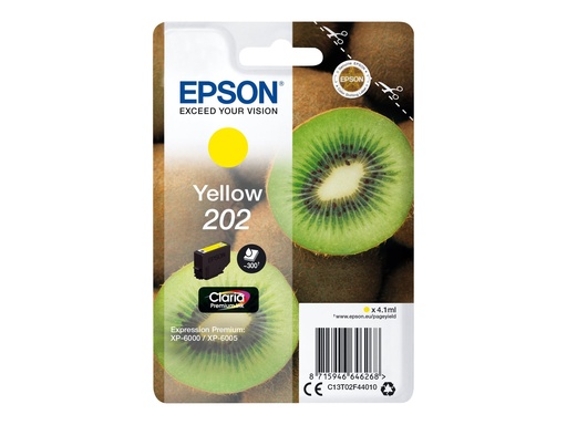 [EPST02F440] EPSON Cartouche Kiwi 202 Encre Claria Premium Jaune 4,1ml