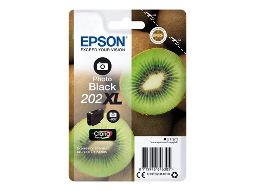 [EPST02H140] EPSON Cartouche Kiwi 202XL Encre Claria Premium Noir Photo 7,9ml