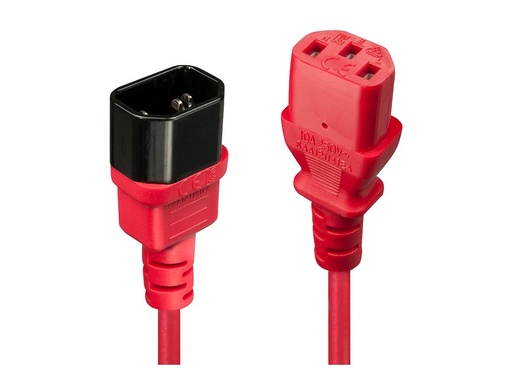[LINCAB30476] Rallonge SECTEU IEC, rouge, 0.5m