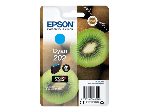 [2893476] EPSON 1LB 202 Cyan Ink Cartridge sec w/s
