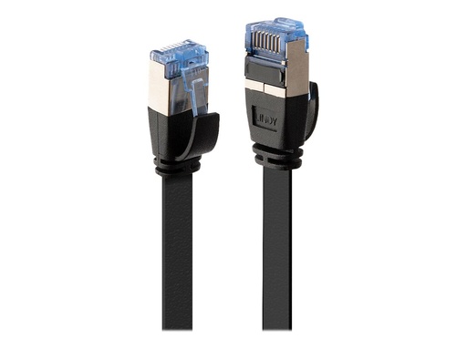 [LINCAB47484] C ble réseau Plat Noir Cat.6A U/FTP, 5m