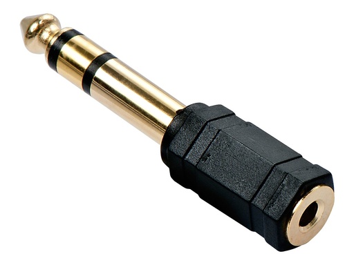 [LINAVI35620] Adaptateur audio Jack stéréo 3,5mm F / 6,3mm M
