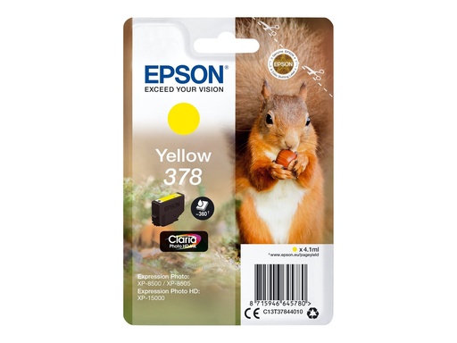 [2896977] EPSON 4LB 378 Yellow Ink Cartridge w/s