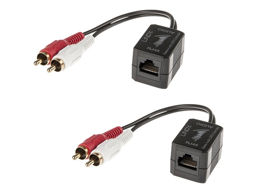 [LINAVI70460] Extender Audio Analogique Cat.6 RCA/Phono, 500m