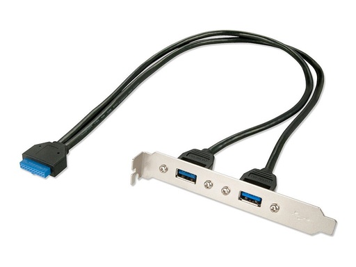 [LINAVI33096] Adaptateur slot USB 3.0, 2 x USB 3.0 prises Type A