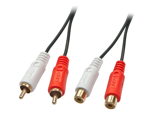 [LINCAB35671] Rallonge audio Premium 2x  RCA (Cinch), 2m