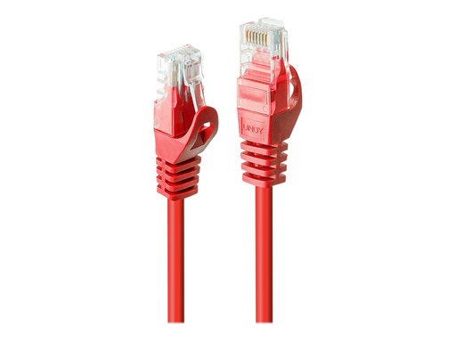 [LINCAB48185] C ble réseau Rouge Cat.6 U/UTP, 5m