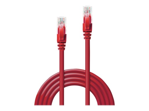 [LINCAB48038] C ble réseau Rouge Cat.6 U/UTP, 15m