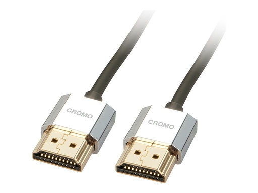 [LINCAB41672] C ble HDMI  Slim, compatible HDMI 2.0 Ultra HD, Ethernet CROMO , type A/A, 2m