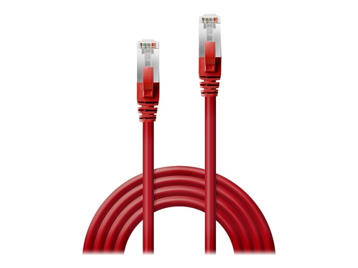[LINCAB45621] C ble réseau Rouge Cat.6 S/FTP LSZH, 0.5m