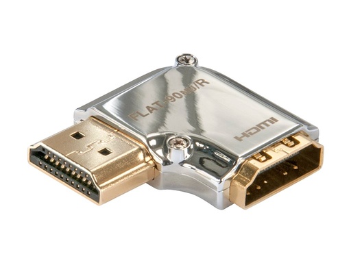 [LINACC41507] Coude HDMI CROMO , 90  à droite