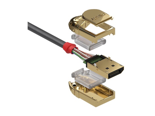 [LINCAB36292] C ble DisplayPort 1.4, Gold Line, 2m