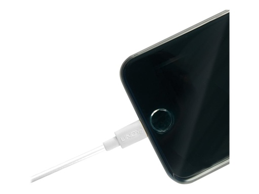 [2912779] LINDY USB to Lightning Cable White 2m
