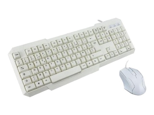 [2924768] MCL Kit clavier + souris USB - Blanc
