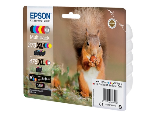 [EPST379D40] EPSON Multipack 6 coul. 378XL / 478XL pour XP-15000