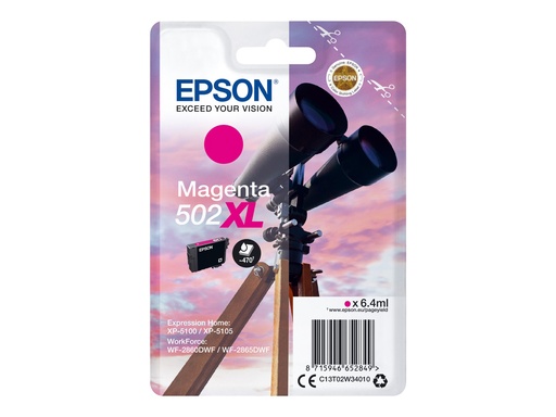 [EPST02W340] EPSON Cartouche Encre Jumelle 502XL Magenta 6,4ml