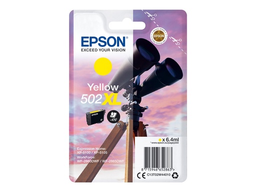 [EPST02W440] EPSON Cartouche Encre Jumelle 502XL Jaune 6,4ml