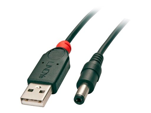 [LINCAB70267] C ble USB 2.0 Type A vers DC 5.5mm/2.5mm, 1.5m