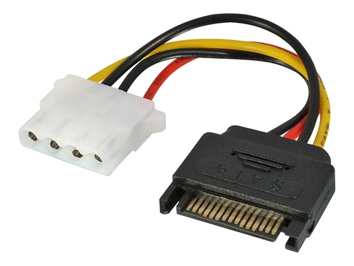 [LINCAB70396] C ble adaptateur SATA 0.15m SATA vers Molex (LP4)
