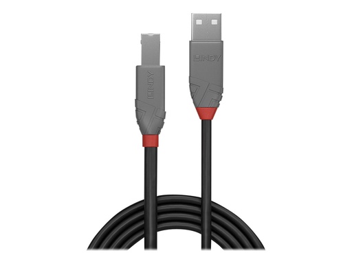 [LINCAB36674] C ble USB 2.0 type A vers B, Anthra Line, 3m