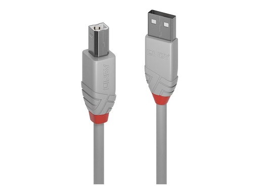 [LINCAB36681] C ble USB 2.0 type A vers B, Anthra Line, Gris, 0.5m
