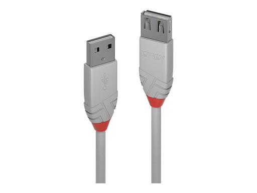 [LINCAB36714] Rallonge USB 2.0 type A, Anthra Line, Gris, 3m
