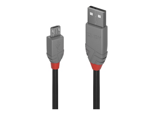 [LINCAB36734] C ble USB 2.0 type A vers Micro-B, Anthra Line, 3m
