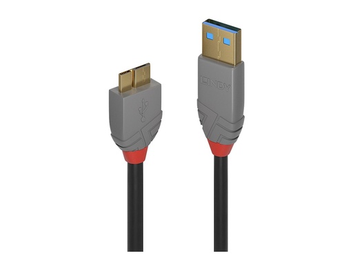 [LINCAB36765] C ble USB 3.2 Type A vers Micro-B, 5Gbit/s, Anthra Line, 0.5m