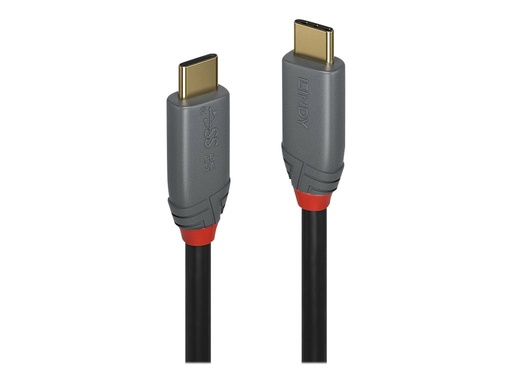 [LINCAB36900] C ble USB 3.2 type C vers C, 20Gbit/s, 5A, PD, Anthra Line, 0.5m