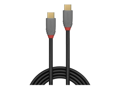 [LINCAB36902] C ble USB 3.2 type C vers C, 20Gbit/s, 5A, PD, Anthra Line, 1.5m