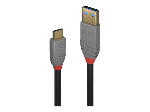 [LINCAB36910] C ble USB 3.2 type A vers C, 10Gbit/s, 5A, PD, Anthra Line, 0.5m