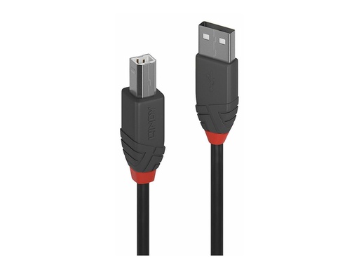 [LINCAB36670] C ble USB 2.0 Type A vers B, Anthra Line, 0.2m