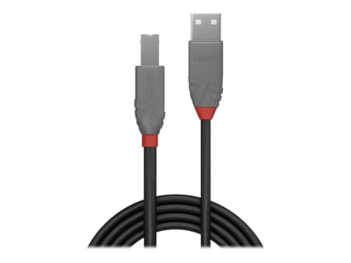 [LINCAB36672] C ble USB 2.0 type A vers B, Anthra Line, 1m