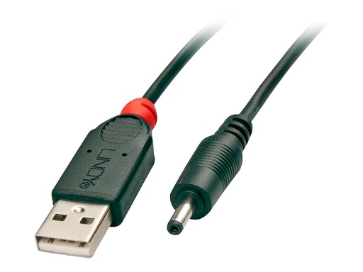 [LINCAB70266] C ble USB 2.0 Type A vers DC 3.5mm/1.35mm, 1.5m