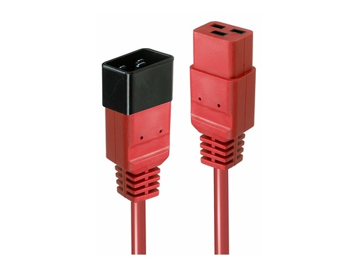 [LINCAB30124] Rallonge IEC 2m, rouge