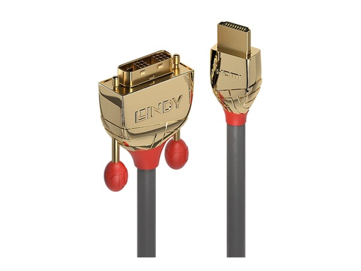 [LINCAB36195] C ble HDMI vers DVI, Gold Line, 2m
