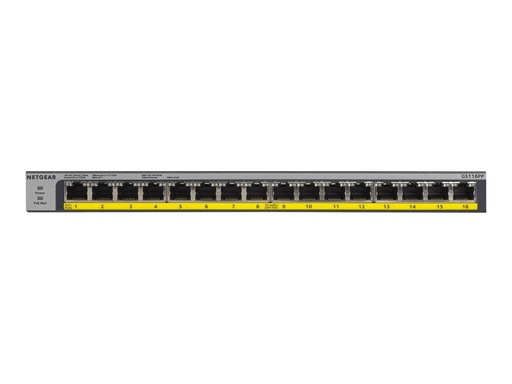[NETGS116LP-100EUS] NETGEAR 16PT POE/POE+GIGABIT SWITCH
