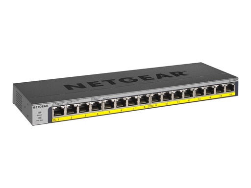[NETGS116PP-100EUS] NETGEAR 16PT POE/POE+GIGABIT SWITCH
