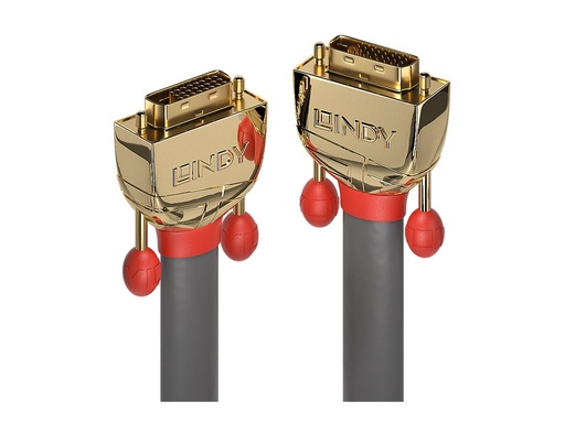 [3081550] LINDY 20m DVI-D Dual Link Cable Gold