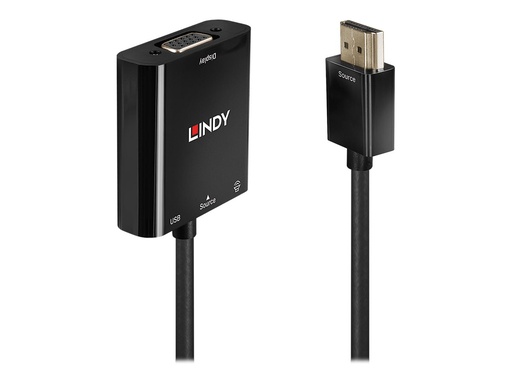 [LINAVI38285] Convertisseur HDMI vers VGA & Audio Connecte une source HDMI à un affichage VGA