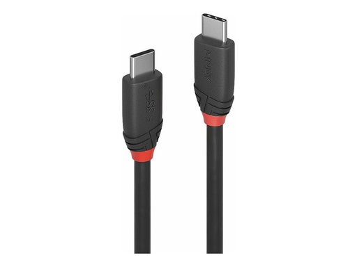 [LINCAB36906] C ble USB 3.2 Type C 3A, 20Gbit/s, Black Line, 1m