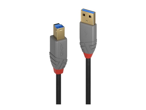 [LINCAB36744] C ble USB 3.2 Type A vers B, 5Gbit/s, Anthra Line, 5m