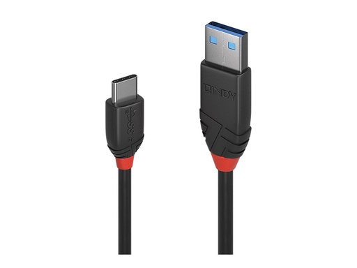 [LINCAB36917] C ble USB 3.2 Type A vers C, 10Gbit/s,  Black Line, 1.5m