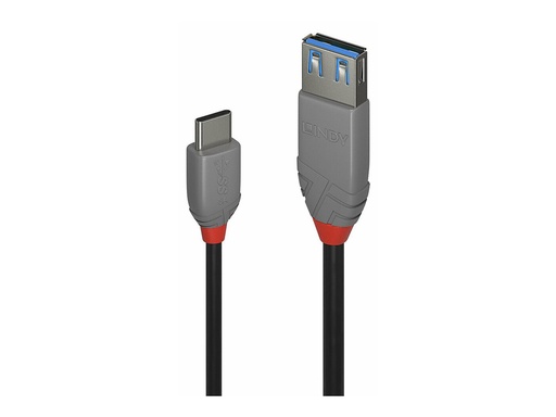 [LINCAB36895] C ble Adaptateur USB 3.2 Type C vers A, 5Gbit/s, Anthra Line, 0.15m