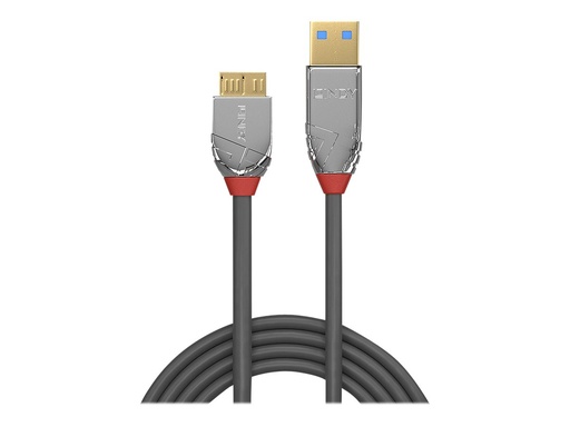 [LINCAB36657] LINDY 1m USB 3.0 A/Micro-B Cable Cromo