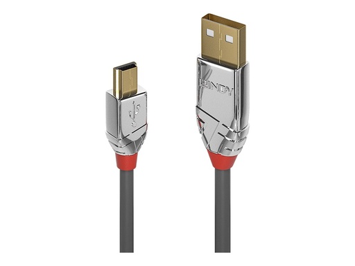 [LINCAB36631] C ble USB 2.0 Type A vers Mini-B, Cromo Line, 1m
