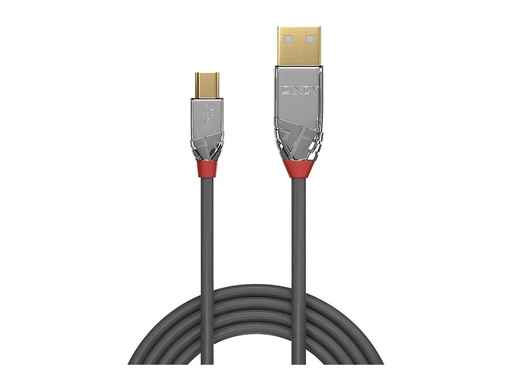[LINCAB36632] C ble USB 2.0 Type A vers Mini-B, Cromo Line, 2m